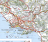 detailed map of italy towns