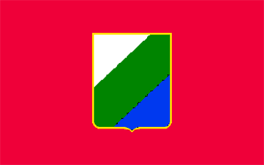 flag of Abruzzo - italy